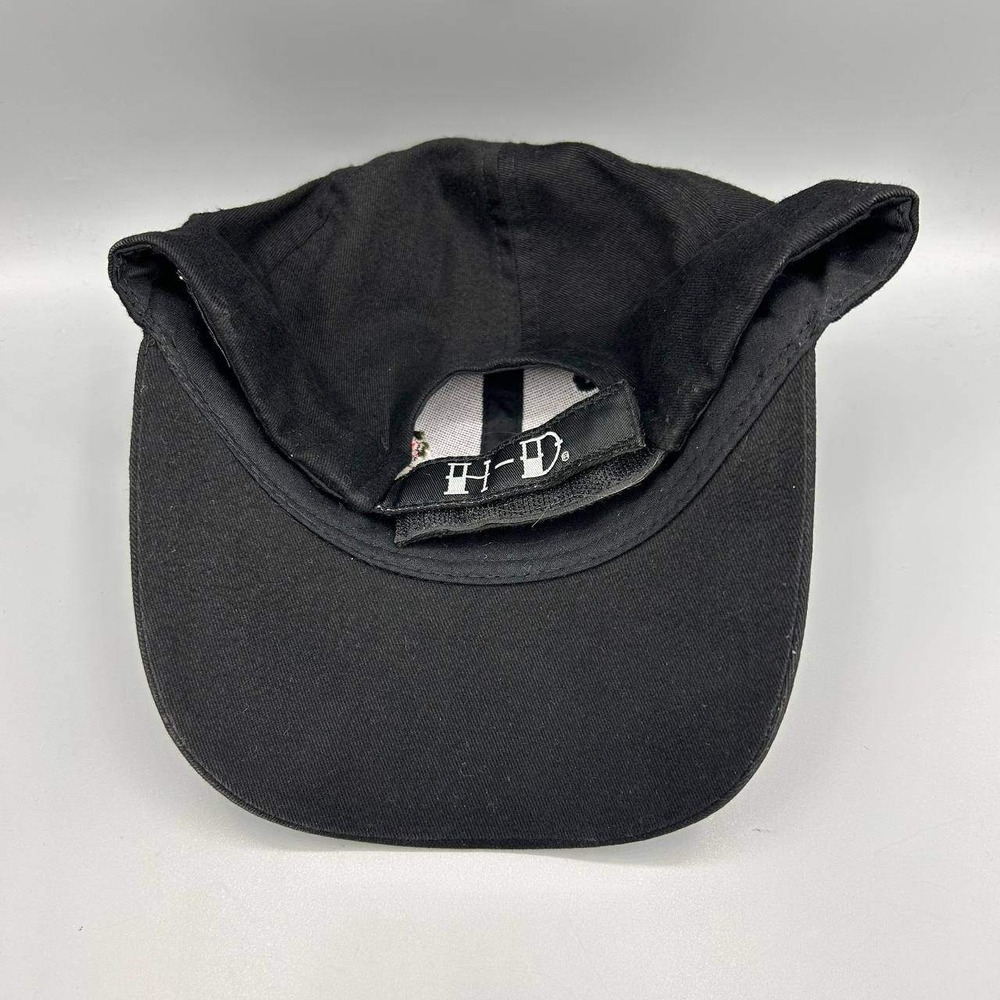 Harley Davidson Motorcycles‎ Hat Women Black Floral Strap Back Cap Cotton - Picture 7 of 8
